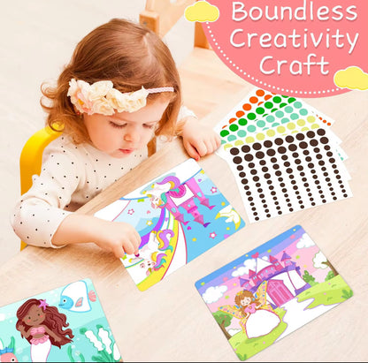 Dot It Sticker Art - Unicornios y princesas, diversión sin desorden