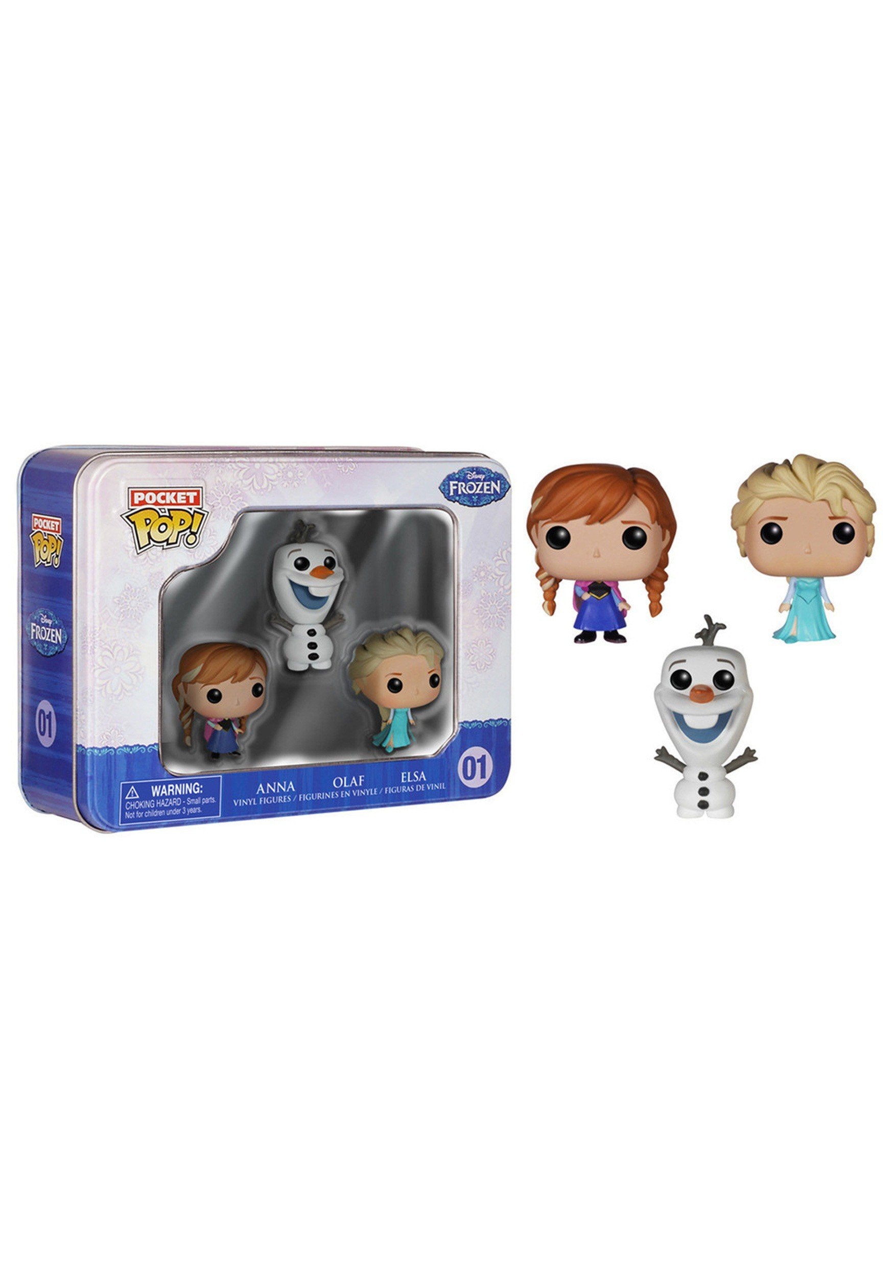 Frozen de Disney: Mini paquete de 3 latas de Elsa, Anna y Olaf