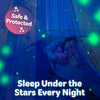 Dosel para cama de niña Bollepo con estrellas brillantes