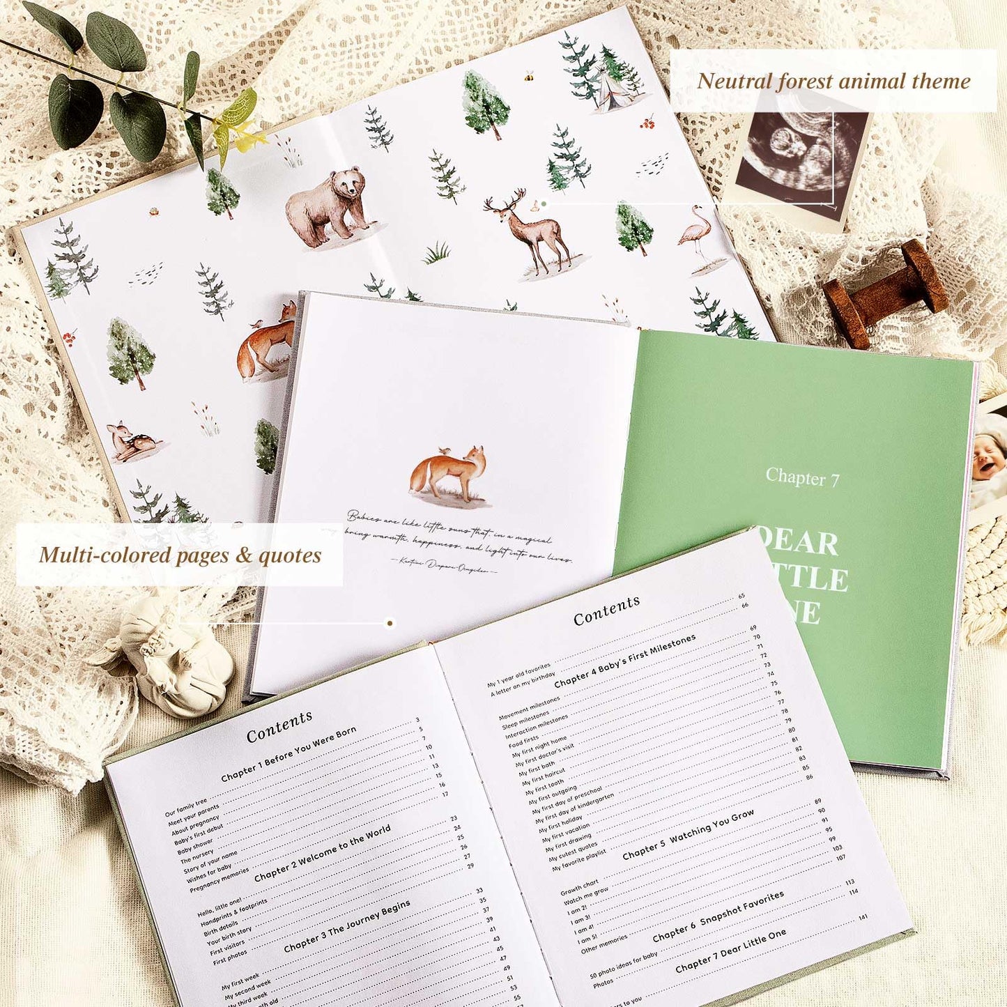 Lanpn Hello Baby - Libro de recuerdos