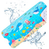 Vannokor Tapete de baño para bebé antideslizante para niños, tapete de baño extra largo de 40 x 16 pulgadas