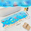 Vannokor Tapete de baño para bebé antideslizante para niños, tapete de baño extra largo de 40 x 16 pulgadas