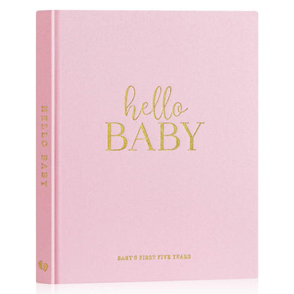 Lanpn Hello Baby Libro de Recuerdos, rosado