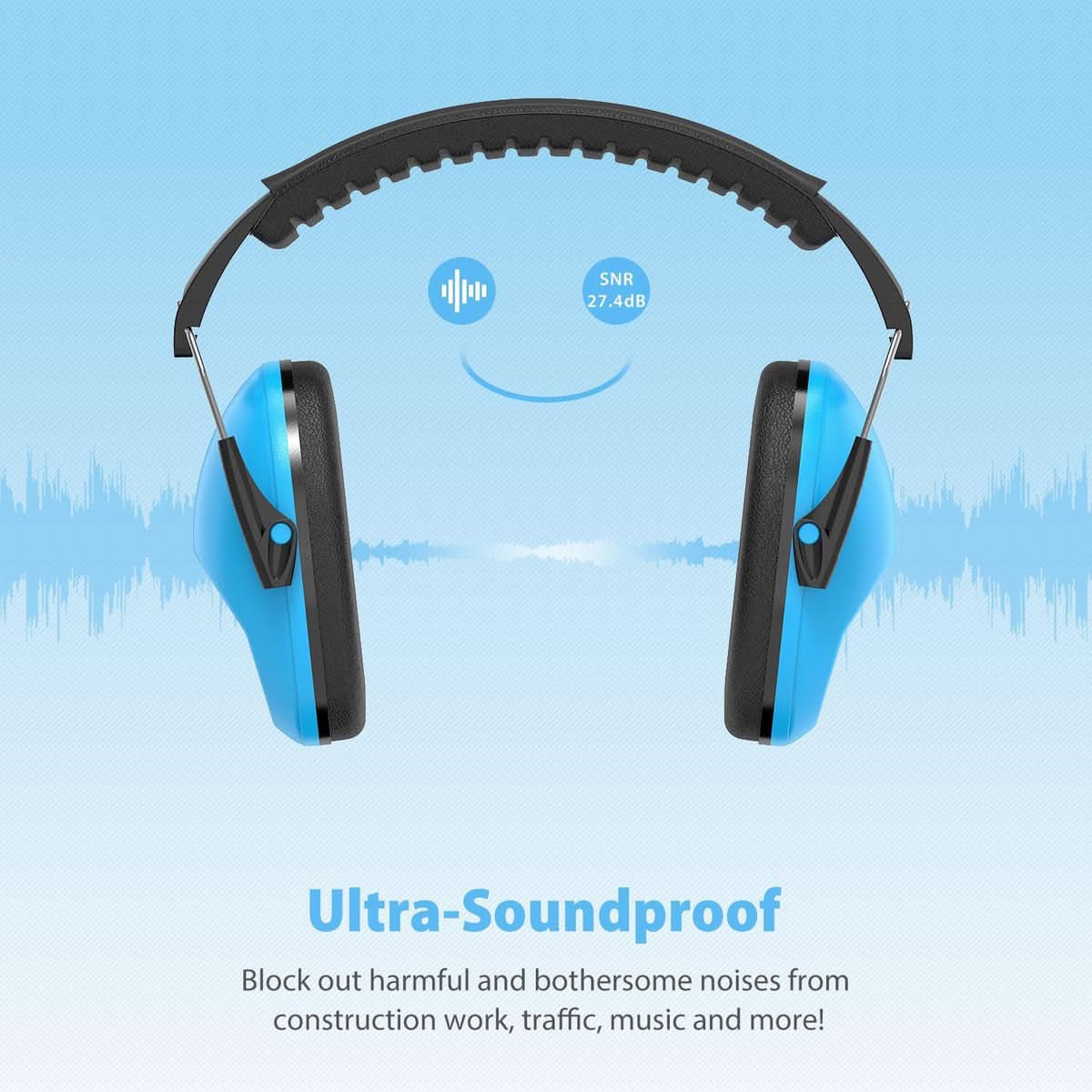 Auriculares Para Reducir El Ruido Dr Meter Para Niños Celeste