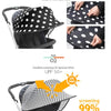 Manito Scandi - Parasol para cochecitos y asientos de coche, color negro mosaico, UPF 50+