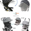 Manito Scandi - Parasol para cochecitos y asientos de coche, color negro mosaico, UPF 50+