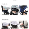 Manito Scandi - Parasol para cochecitos y asientos de coche, color negro mosaico, UPF 50+