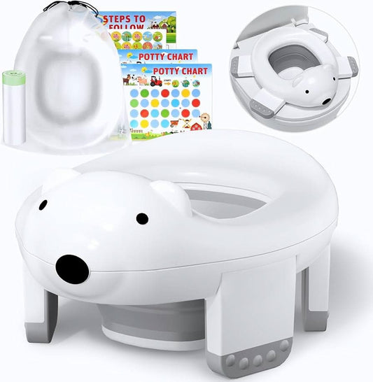 Inodoro de entrenamiento para niños pequeños, asiento de entrenamiento 2 en 1