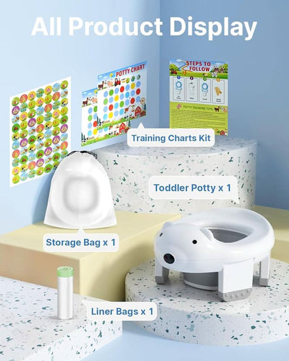 Inodoro de entrenamiento para niños pequeños, asiento de entrenamiento 2 en 1