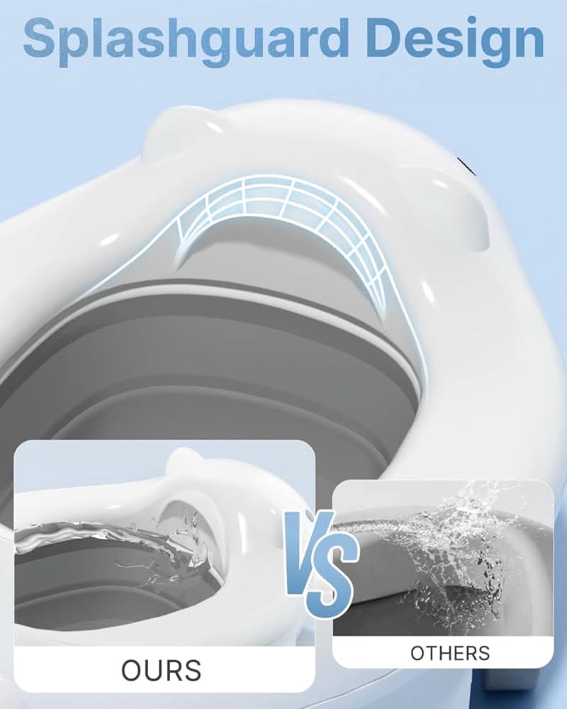 Inodoro de entrenamiento para niños pequeños, asiento de entrenamiento 2 en 1