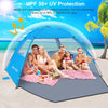 Gorich - Carpa/tienda de campaña para protección solar UV en la playa, 6 personas