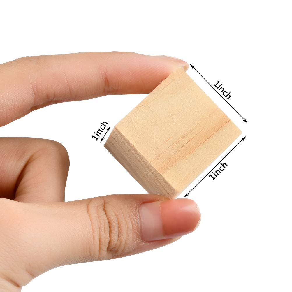 60 bloques cuadrados de madera