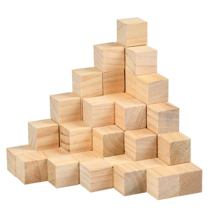 60 bloques cuadrados de madera