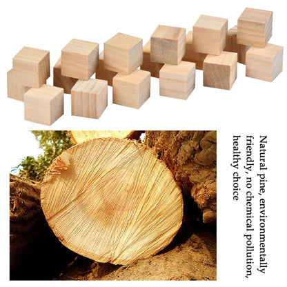 60 bloques cuadrados de madera