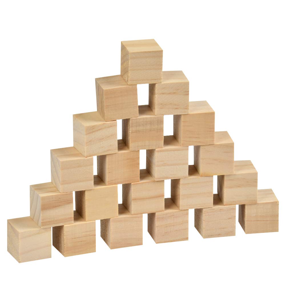 60 bloques cuadrados de madera