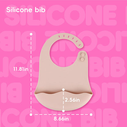 blisskidslandSet de vajilla de silicona para bebés (paquete de 8 piezas)
