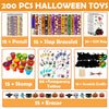 Juego de 200 piezas de papelería de bolsas de golosinas de Halloween