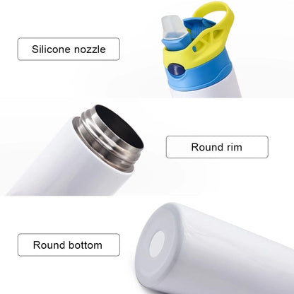 An-Nur sublimación amarillo/azul vaso de 12 onzas