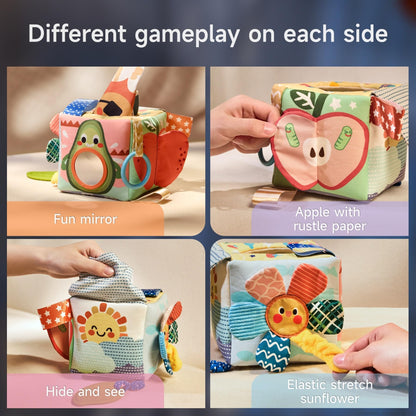Caja de Pañuelos de Juguete para Bebés de 6-12 Meses