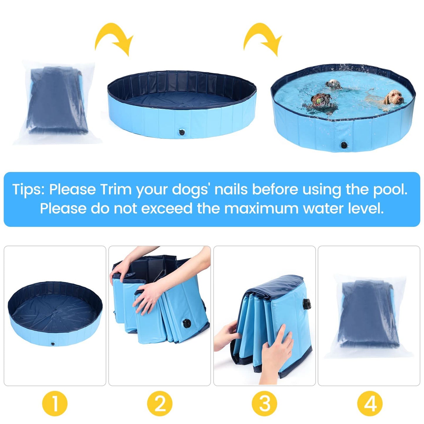 Piscina plegable 37 pulgadas