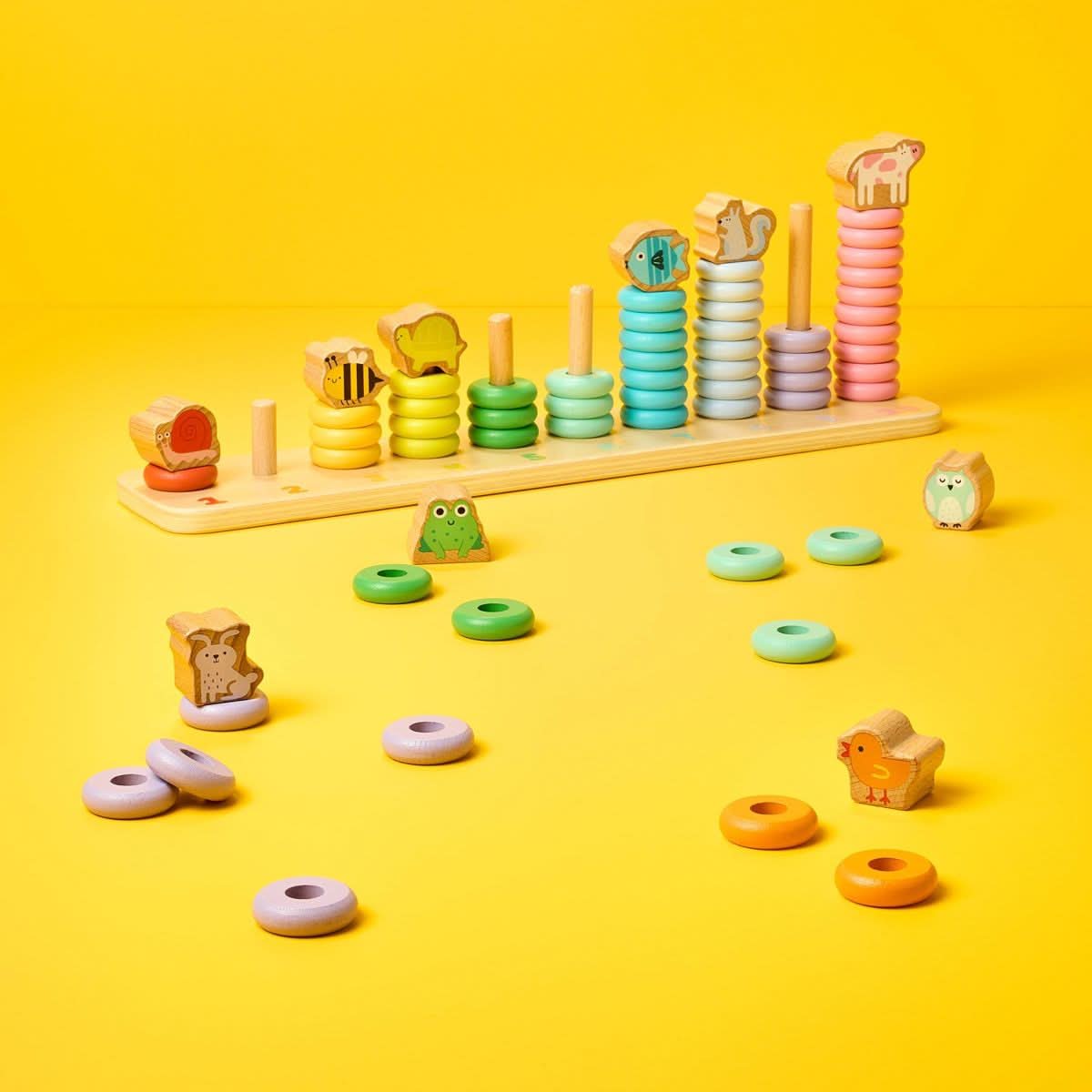 Juguete para apilar y clasificar - 66 piezas - Gigglescape™