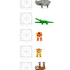 MAGNA-TILES Juego de construcción magnético de animales de la selva de 25 piezas