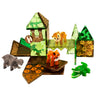 MAGNA-TILES Juego de construcción magnético de animales de la selva de 25 piezas