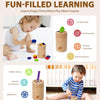 Öazoxcx- Juguetes de madera para aprender a clasificar colores para niños