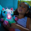 MYBO TV Star Belly Dream Lites – Peluche Unicornio 2 en 1 – Luz Nocturna calmante para niños