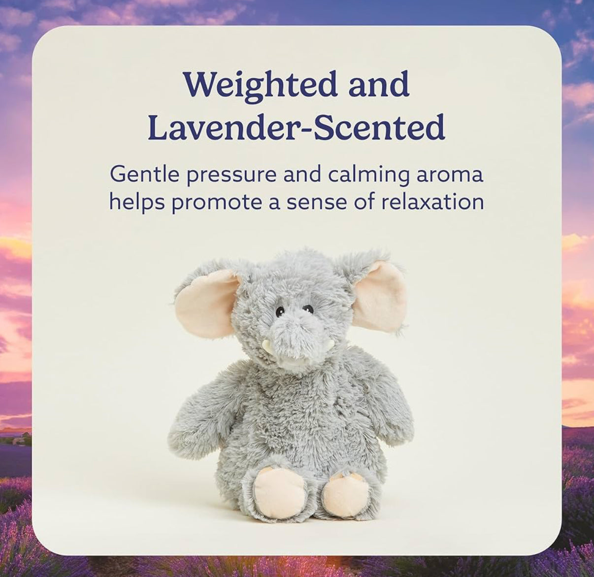 Intelex Cozy Plush Elefante Microwaveable Warmer