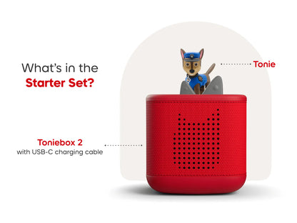 PAW Patrol: Chase Toniebox 2 Set de inicio - Rojo atardecer