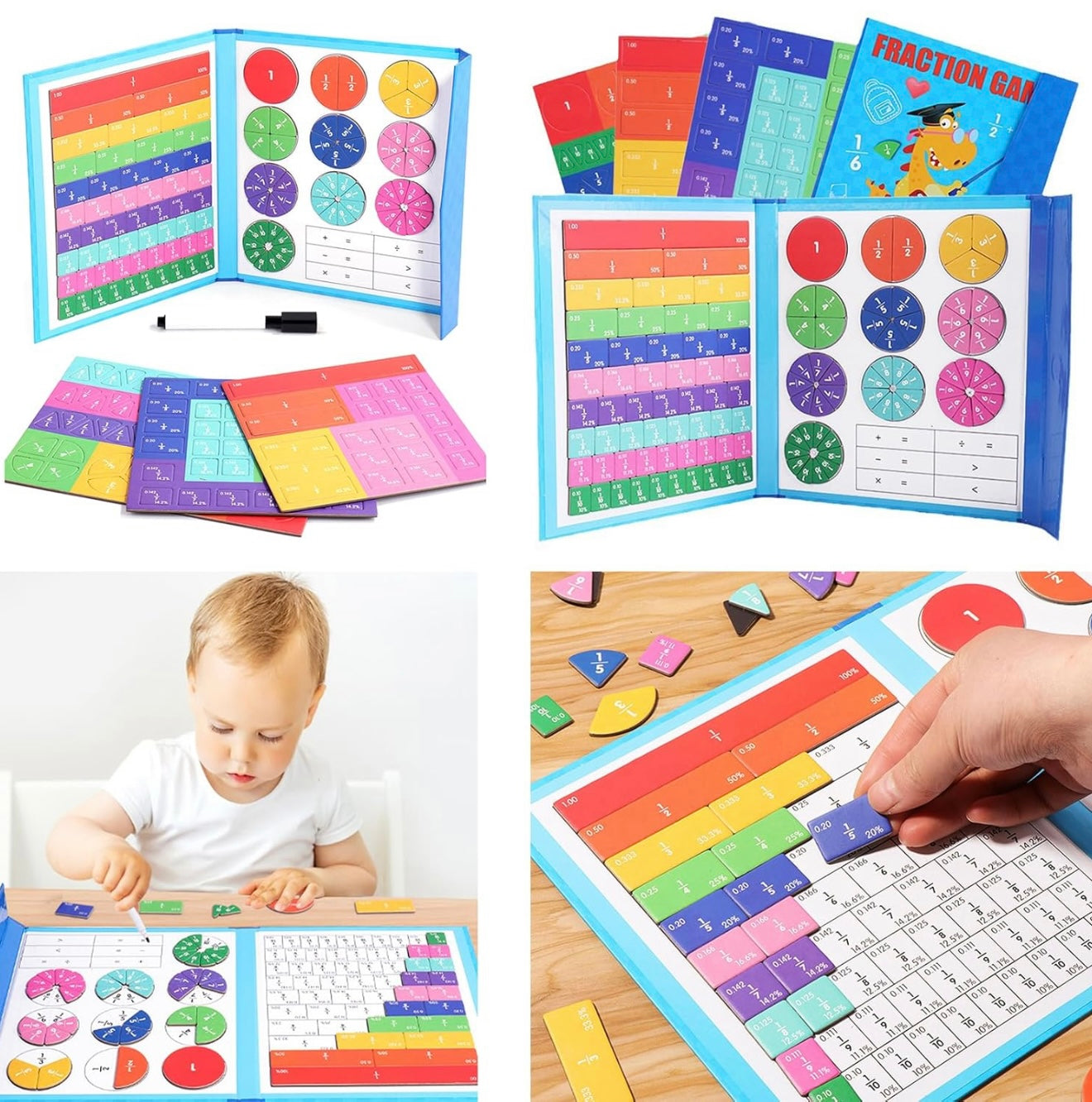 Juego educativo magnético de matemáticas