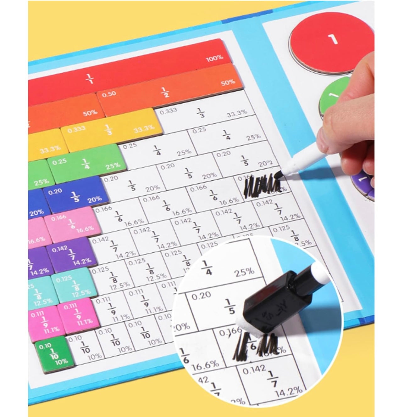 Juego educativo magnético de matemáticas