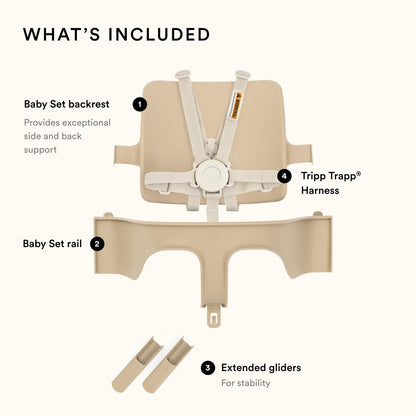 Stokke Tripp Trapp - Juego para bebé, edades de 6 a 36 meses, color blanco