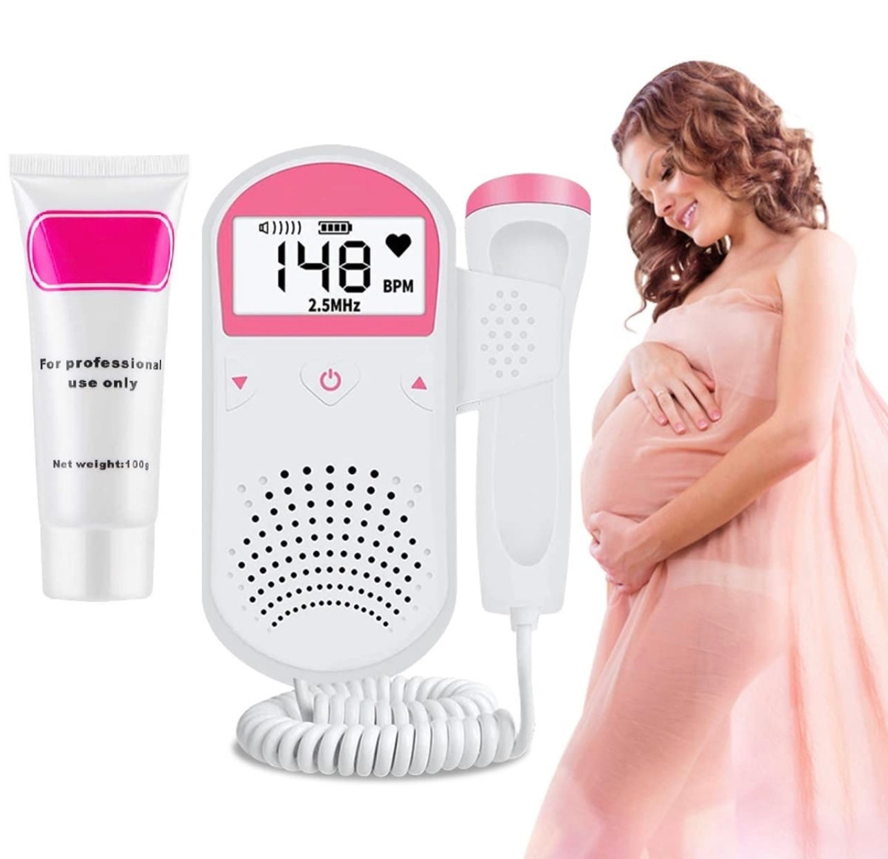 Monitor fetal Doppler, monitor de frecuencia cardíaca para bebés