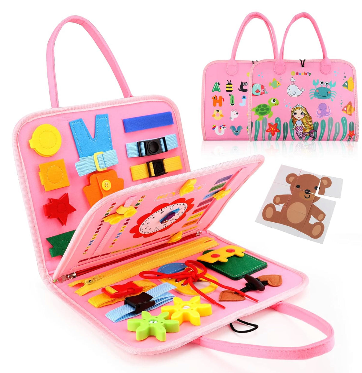 Guolely Juguete Montessori de tablero ocupado
