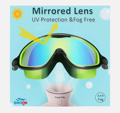 Paquete de 2 gafas de natación Seago antiniebla anti-UV