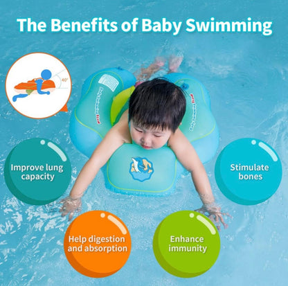 Flotador inflable para piscina de bebé, con toldo de protección solar Talla L