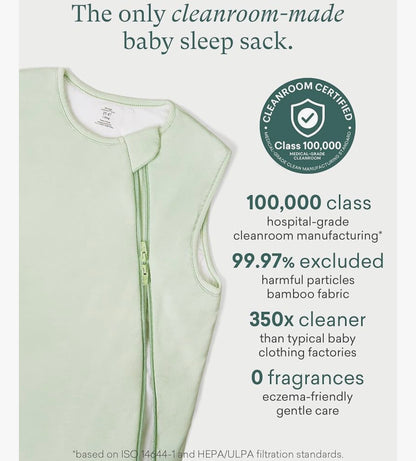 PurComfy Saco de dormir súper suave 1.0 TOG, Saco de dormir premium de viscosa de bambú, 0-3 meses