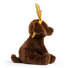 FAO Schwarz Cheers 4 Antlers Chocolate Labrador 12"