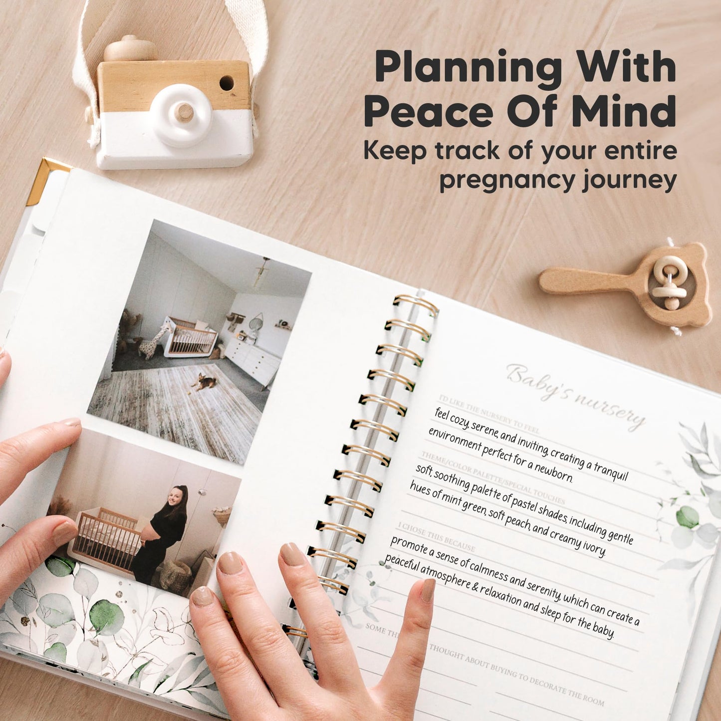 Keababies diario de embarazo para madres primerizas, 90 páginas, libro de recuerdos de embarazo de tapa dura