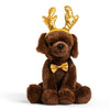 FAO Schwarz Cheers 4 Antlers Chocolate Labrador 12"