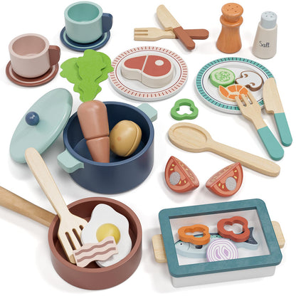 Lehoo Castle - Accesorios de cocina de madera para jugar