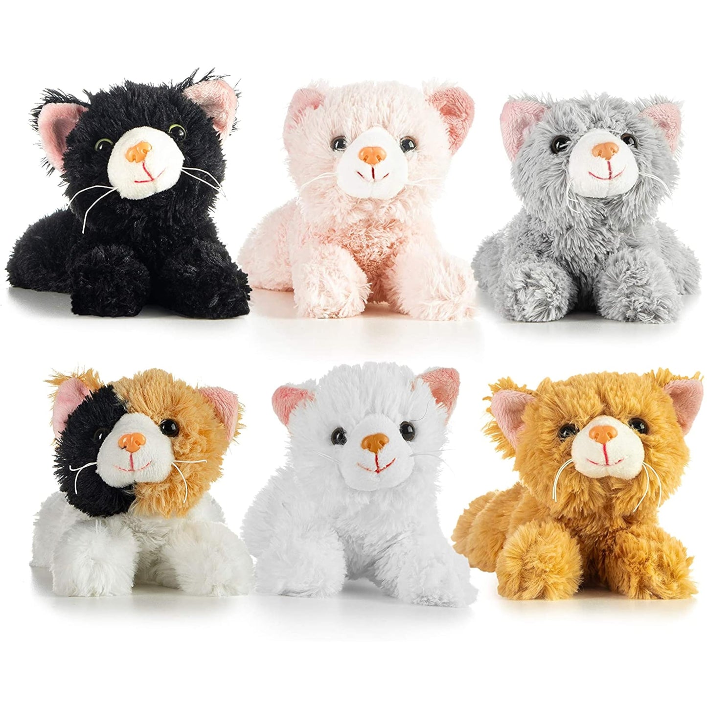 PREXTEX - Gato de peluche realista de 15 cm con detalles realistas