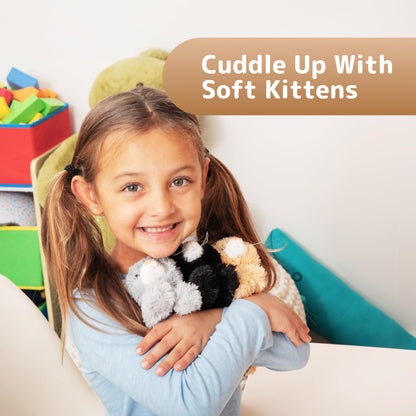 PREXTEX - Gato de peluche realista de 15 cm con detalles realistas