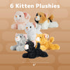 PREXTEX - Gato de peluche realista de 15 cm con detalles realistas