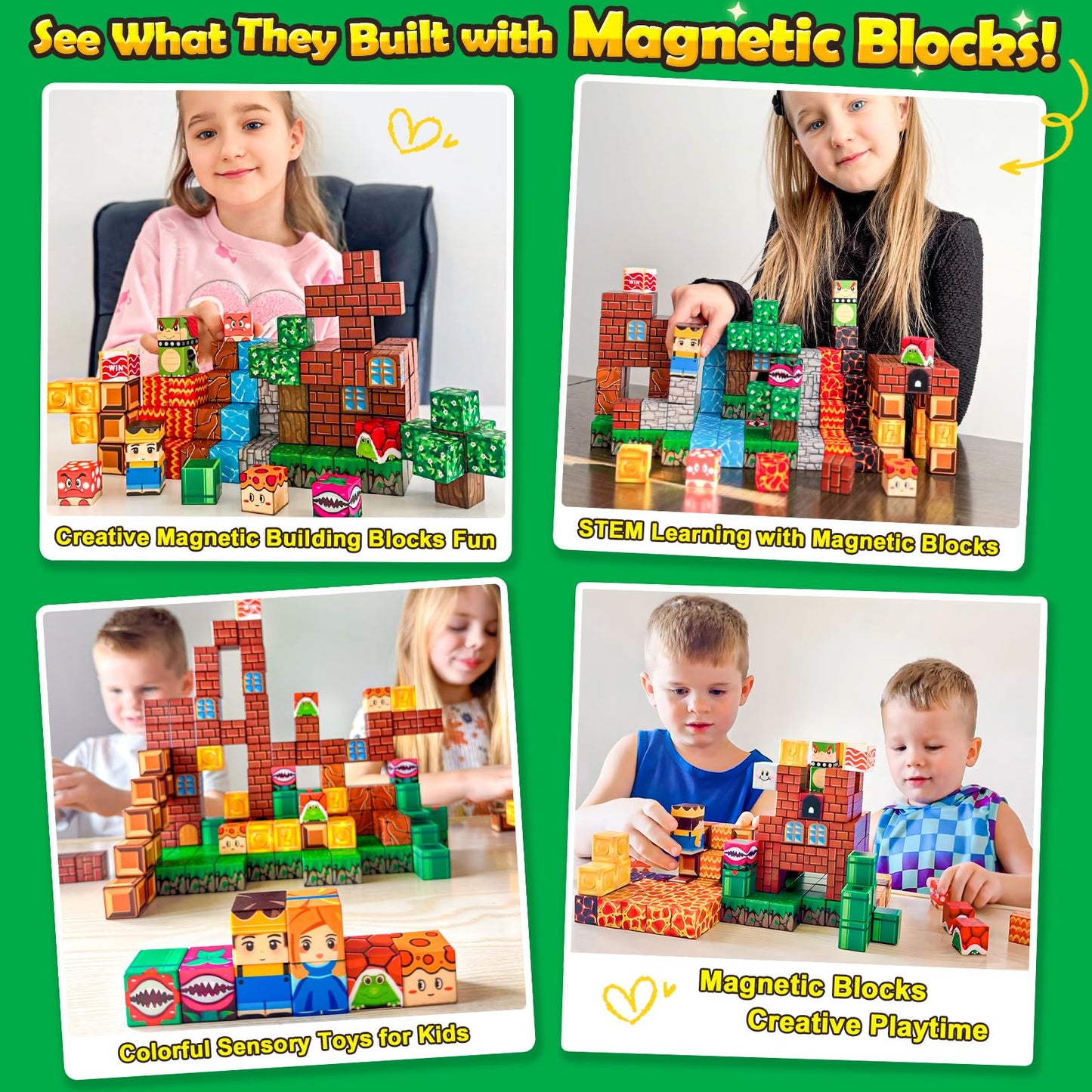 100 bloques magnéticos