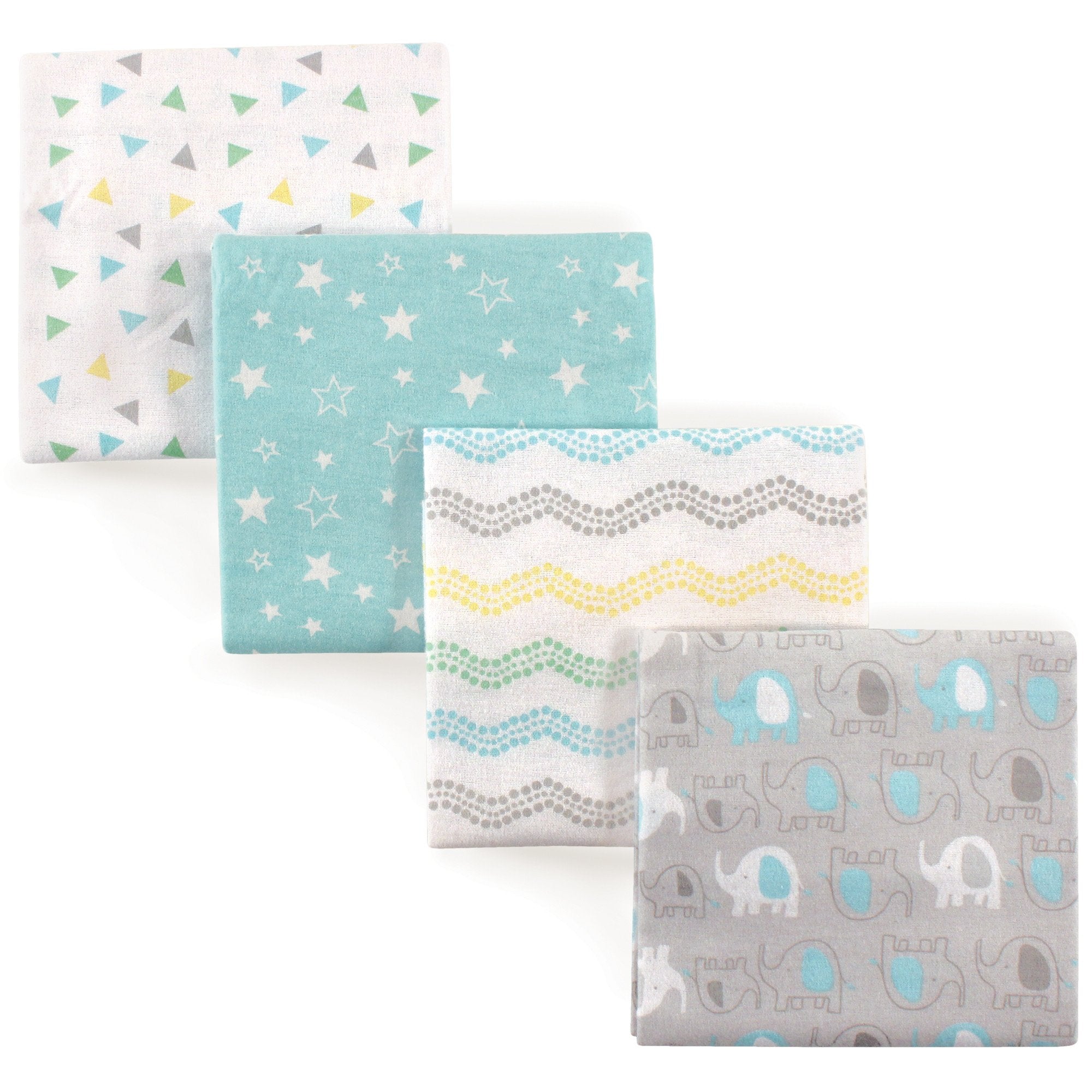 Mantas de franela de algodón unisex Luvable Friends para bebé