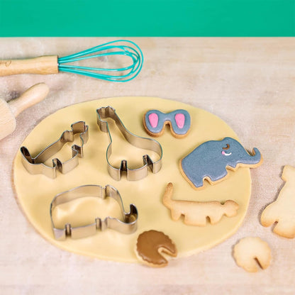Chefclub Kids - Set de cortadores de galletas: Animales en 3D