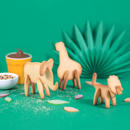 Chefclub Kids - Set de cortadores de galletas: Animales en 3D